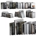 Stylish Modern Books And Magazines Collection With Stacked Designs Various Covers And Neutral Colors