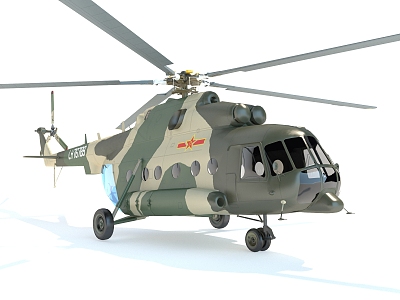 Style Helicopter Aircraft Fighter Military Equipment 3d model