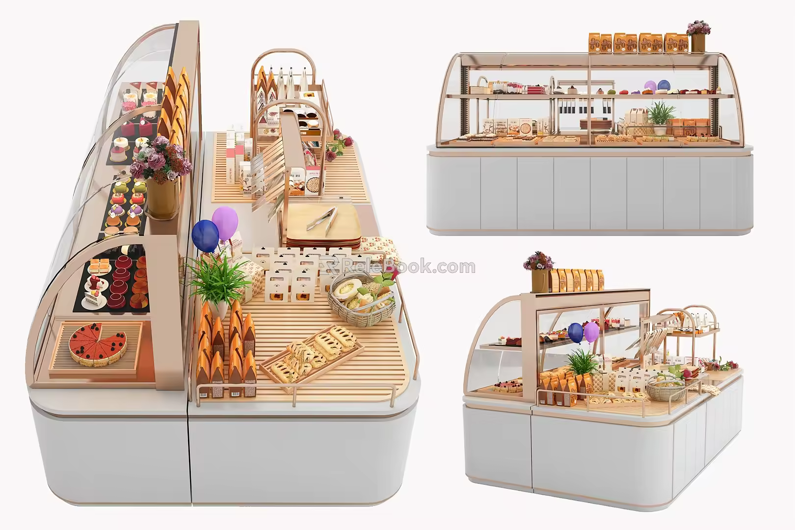Modern Showcase Bakery Showcase Shelf 3d model