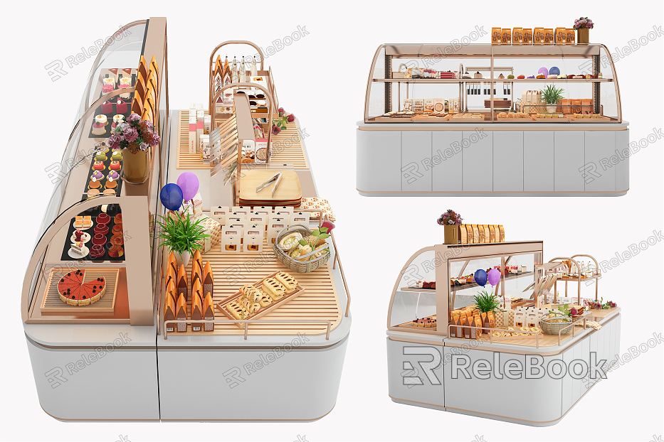 Modern Showcase Bakery Showcase Shelf model