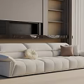 Modern three-seat sofa 3d model