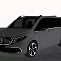 Mercedes Benz Black Van Featuring Large Windows Roof Rack And Black Rims In Outdoor Setting