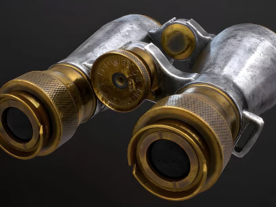 Retro Telescope German Telescope 3d model