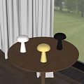 Nordic Table Lamp Mushroom Table Lamp Nightlight Mushroom Atmosphere Lamp Desktop Work Lamp 3d model