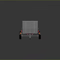 Durable Utility Trailer With Wooden Floor And Metal Side Rails For Cargo Transport