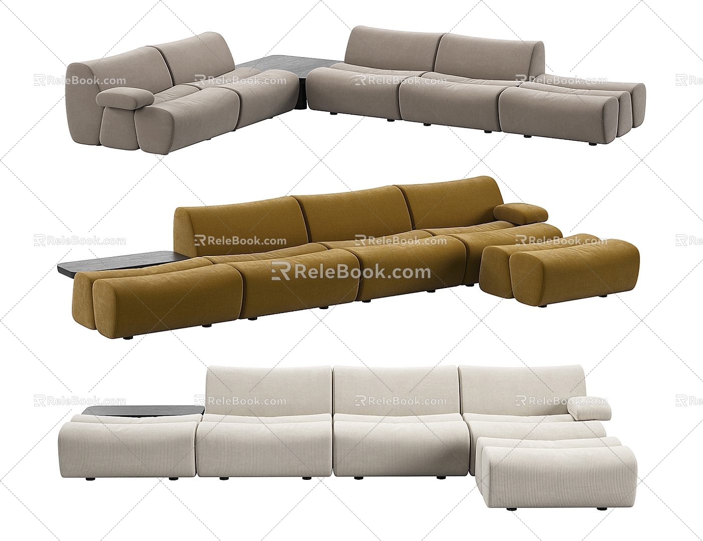 Poliform Ernest Multiplayer Sofa 3d model