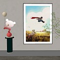 Cartoon Hanging Paintings Cartoon Hanging Paintings Children Hanging Paintings 3d model