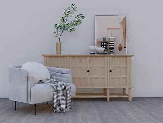 Modern Sofa Chair Leisure Chair 3d model