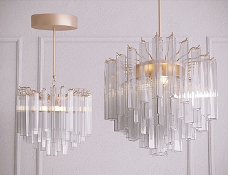 Light Luxury Crystal Chandelier Glass Chandelier 3d model