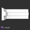 White Modern Decorative Molding Trim With Smooth Architectural Design Features