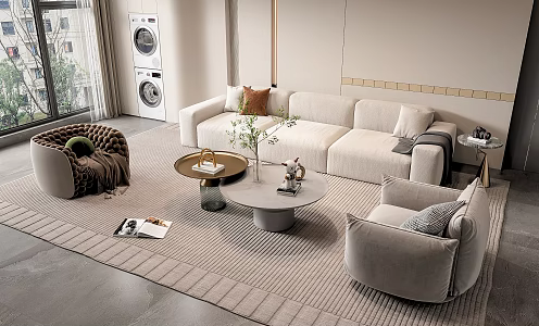Sofa coffee table 3d model
