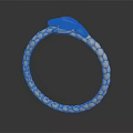 Snake Design Silver Metal Bracelet With Scaled Texture Fashion Accessory