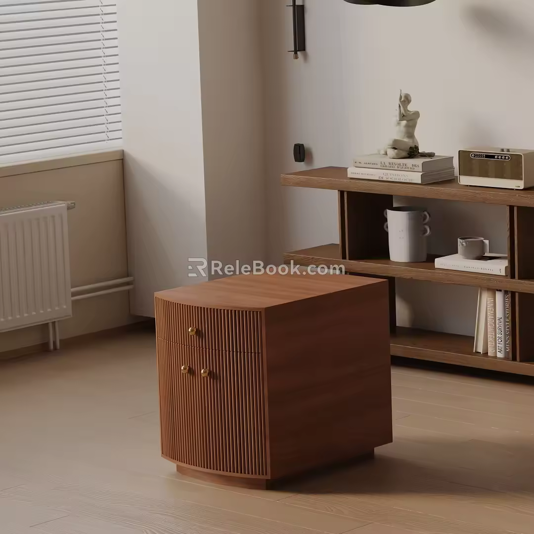 Modern bedside table 3d model