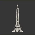 Detailed White Eiffel Tower Architectural Model With Intricate Structure And Base