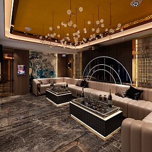 KTV Light Luxury KTV 3d model