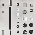 Modern pipeline through pipeline combination 3d model