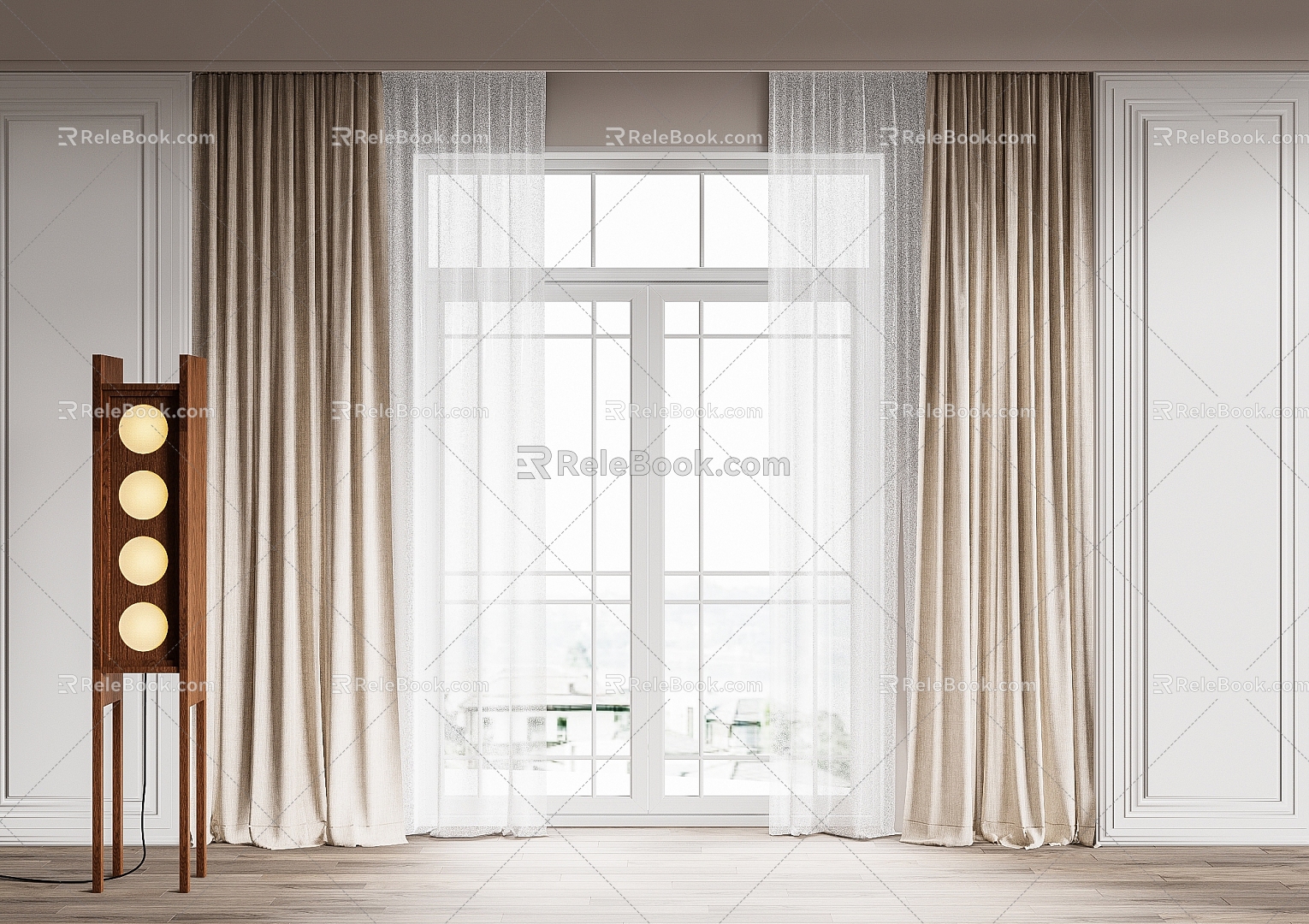 curtain fabric curtain gauze curtain fabric curtain 3d model