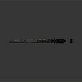 Tactical Assault Rifle With Metallic Finish Scope Magazine And Stock Design