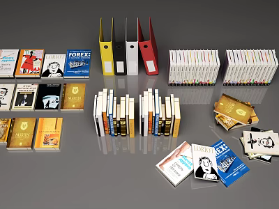 Modern Books 3d model