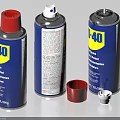 Three WD-40 Household Spray Cans With Multi Use Lubricant And Red White Caps