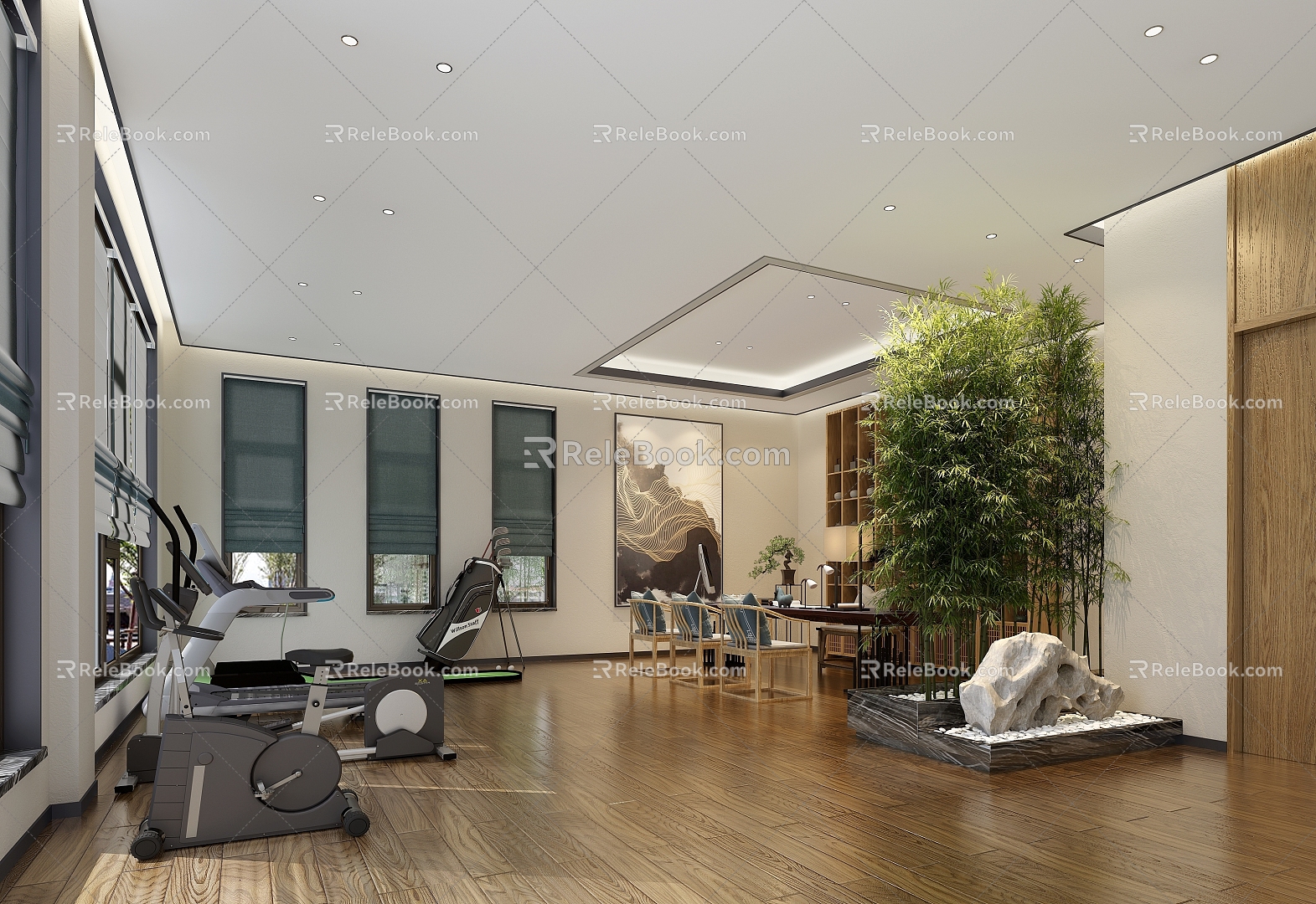 lead tea area leisure area 3d model