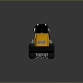 Asphalt paver paver road roller asphalt paver road car asphalt car 3d model