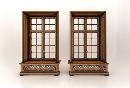 Modern windows 3d model