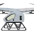 Smart Intelligent Drone With Quadrotor Design Stable Landing Gear And Aerodynamic Structure