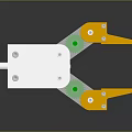 Industrial Mechanical Clamping Equipment With Metal Body Gear Mechanism And Yellow Grippers