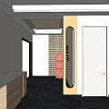 Modern Beauty Salon Interior Design With Comfortable Sofa Green Plants Decorative Paintings And Award