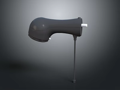 Black Handheld Electric Appliance With Ergonomic Handle And Modern Design For Daily Use 3d model