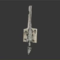 Complete Dinosaur Skeleton Fossil Displayed With Detailed Bone Structure On White Base
