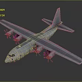 Modern Passenger Aircraft With Four Engines Large Wings And Sleek Fuselage In 3D Rendering
