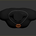 Modern Necklace Ornament 3d model