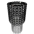 Tech Exhibition Hall Showcasing Innovative Woven Structure With Black And Silver Design