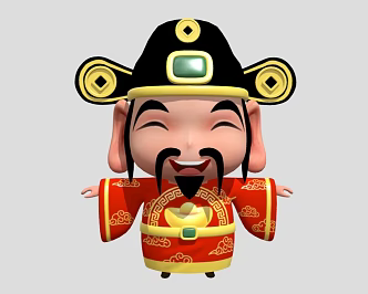 God of Wealth 3d model