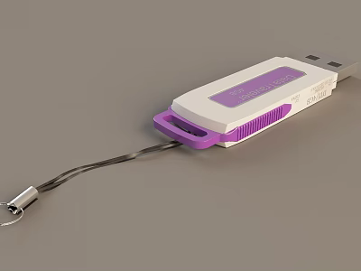 Modern U Disk 3d model