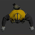 Tactical Combat Weapon With Protective Suit Helmet And Military Gear