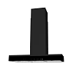 Sleek Black Range Hood As Modern Kitchen Appliance With Stylish Design 3d model