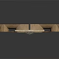Historic Stone Archway Architecture With Ornate Top Sculpture And Symmetrical Side Panels