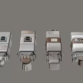 Modern White Linen Beauty Treatment Beds With Stools And Side Tables