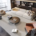 Modern Sofa Coffee Table Combination Sofa Coffee Table 3d model