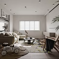 Modern Kitchen Interior Design With Island Counter Cabinets Bar Stools And Appliances