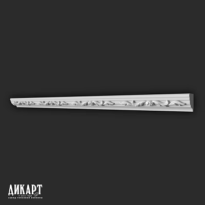 Elegant White Carved Molding With Intricate Patterns For Interior Decoration 3d model