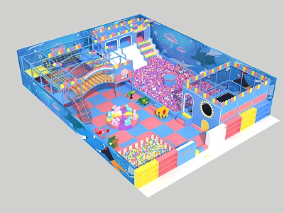 Modern Naughty Castle Bouncy Castle Naughty Castle 3d model