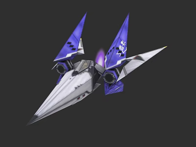 Arwing low polygon 3d model Arwing low polygon 3d model