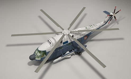 Modern Helicopter 3d model