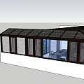 Villa Balcony Design Featuring Wooden Pergola Roof Outdoor Dining Table Chairs And Green Plants