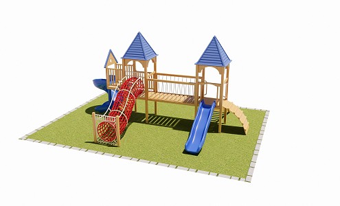 Modern Slide Castle Combo 3d model