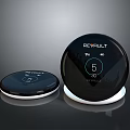 Revolt Computer Smart Device With Round Black Design Wi-Fi Connectivity And Digital Interface 3d model